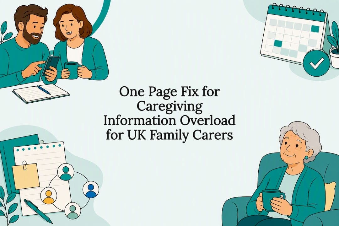 One Page Fix for Caregiving Information Overload for UK Family Carers